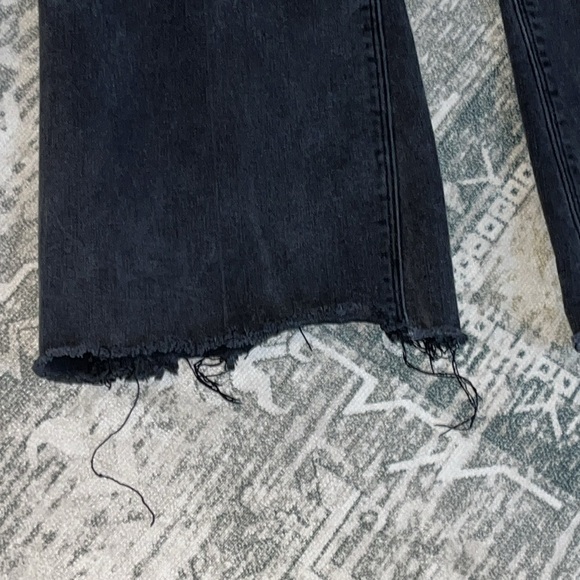 SPANX women’s cropped flare Charcoal Denim Jeans size large - Picture 3 of 8